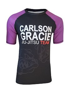 RASHGUARD CARLSON GRACIE UNISSEX MANGA CURTA - ROXA