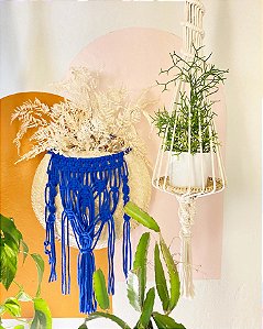 Bolsa Decorativa de Parede Bastet | Azul Royal