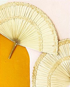 Leques Decorativos (Par)| Folha de Carnaúba
