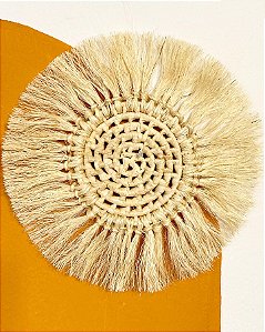 Mandala de Sisal e Carnaúba | 20 cm