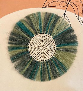 Mandala de Sisal e Carnaúba Amazônia | 40 cm