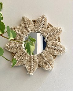 Espelho Boho Feather |  25 cm