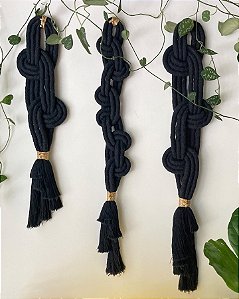 Adornos de Parede Fluid, Flow & Curves Preto | Trio