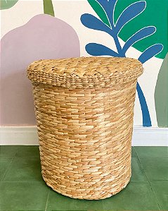 Roupeiro com Tampa | Palha de Taboa 40 cm x 45 cm