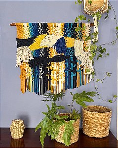 Painel Blue Macaw | 90 cm X 80 cm
