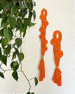 Adornos de Parede Fluid & Flow Laranja | Par