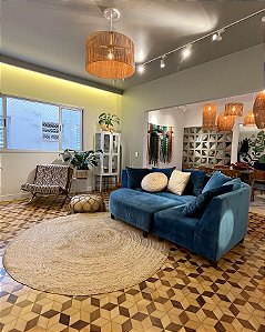 Tapete Boho em Palha de Carnaúba | Redondo 200 cm