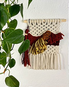 Painel Macrame Breathe | 25 cm x 35 cm
