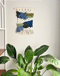 Painel Macrame Sea Life | 35 cm x 45 cm