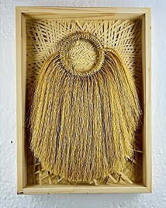 Escultura O'huru | em Moldura Caixa 32 cm x 42 cm