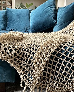 Manta Knot em Macrame | 1,60m x 2,20m