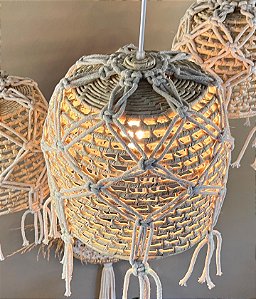 Luminária Pendente Sweet Boho com Macrame