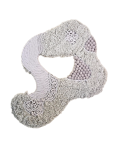 Escultura Blooming Organic II Cru | 39 cm x 50 cm