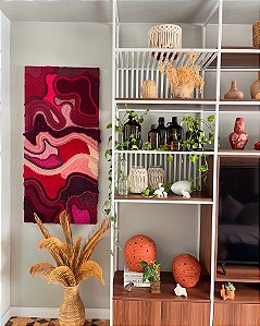 Painel Fiber Art Cherry Vibes | 70 cm x 150 cm