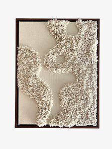 Quadro Fiber Art Cloud 1 | com Moldura 32cm x 44cm