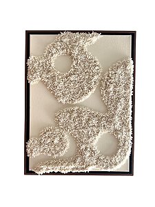 Quadro Fiber Art Cloud 3 | com Moldura 32cm x 44cm