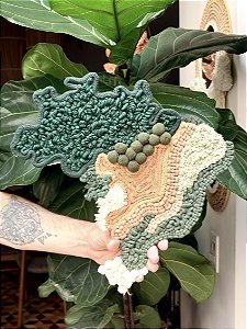 Painel de Parede Biomas em Fiber Art | 35cm x 35cm