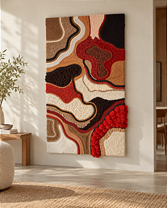 Painel de Parede Entre Terras e Caminhos | 80cm x 140cm