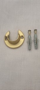 SUPORTE FLANGE 19MM DOURADO ACETINADO