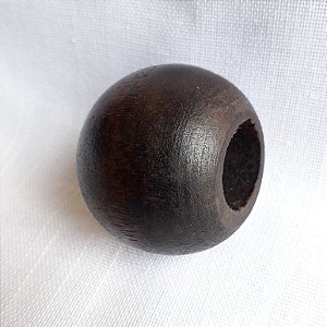 PONTEIRA BOLA P/ VARÃO DE MADEIRA 21MM IMBUIA