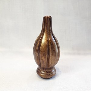 PONTEIRA PINHA P/ VARÃO MADEIRA 21MM OURO VELHO