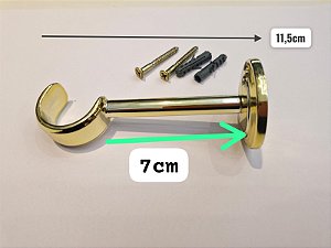 SUPORTE LEÃO PAREDE AFASTADOR 7 CM C/ ROSETA FIXA