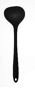 Concha Cabo Maciço 29,5cm em Silicone Preto UnyHome