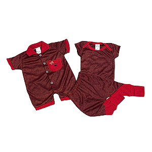 KIT 3 PÇS - BODY MANGA CURTA DRY, CALÇA RECORTE DIAGONAL DRY E MACAQUINHO REATIVO BORDADO