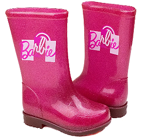 Botas Barbie Galocha Rosa/rosa