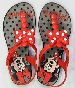 Sandálias Mickey E Minnie Pto/vermelho/prata