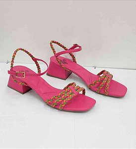 Sandálias Olivia Chaves Be Brumas Hyper Pink