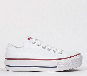Tênis Allstar/converse Branco/bordo/branco