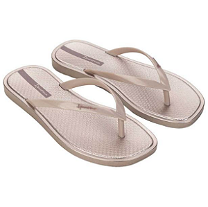 Chinelo Ipanema Bege/bege Met