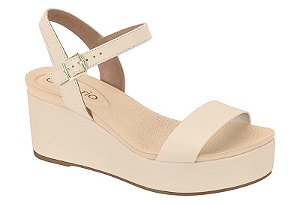 Sandália Beira Rio Creme