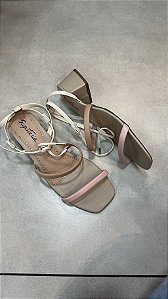 Sandália Raquel Dias Porcelana/candy/off