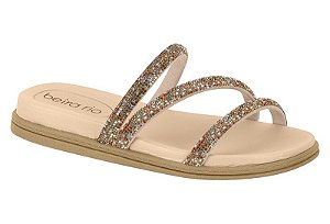 Sandália Beira Rio 7551 Cristal/creme