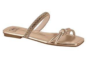 Sandália Moleca Ouro Cristal/ouro Ro