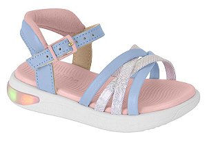 Sandália Molekinha Jeans/branco