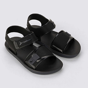 Sandália Rider Preto/preto/grafite