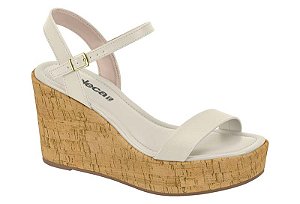 Sandália Moleca Branco Off/natural