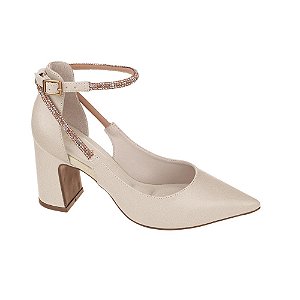 Sapato Bebece Aveia/ Cristal