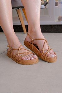 Sandália Olívia Chaves Camel