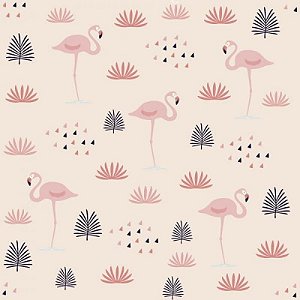 Papel De Parede Infantil Flamingo