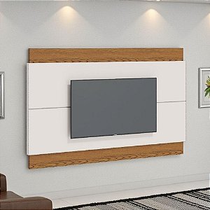 Painel Para Tv Com Detalhe Moderno Off White Freijo