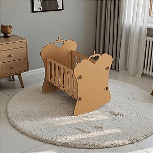 Mini Berço Para Bebê Reborn Natural