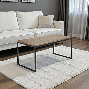 Mesa De Centro Industrial Elegance Amadeirado