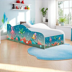 Cama Mobili Solteiro Fundo Do Mar