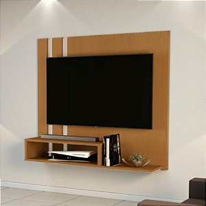 Painel De Tv Sala Moderno Nicho Supenso Nature Off White