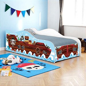 Cama Carro Barco Pirata Kids Infantil