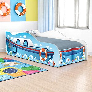Cama Carro Navio Kids Solteiro